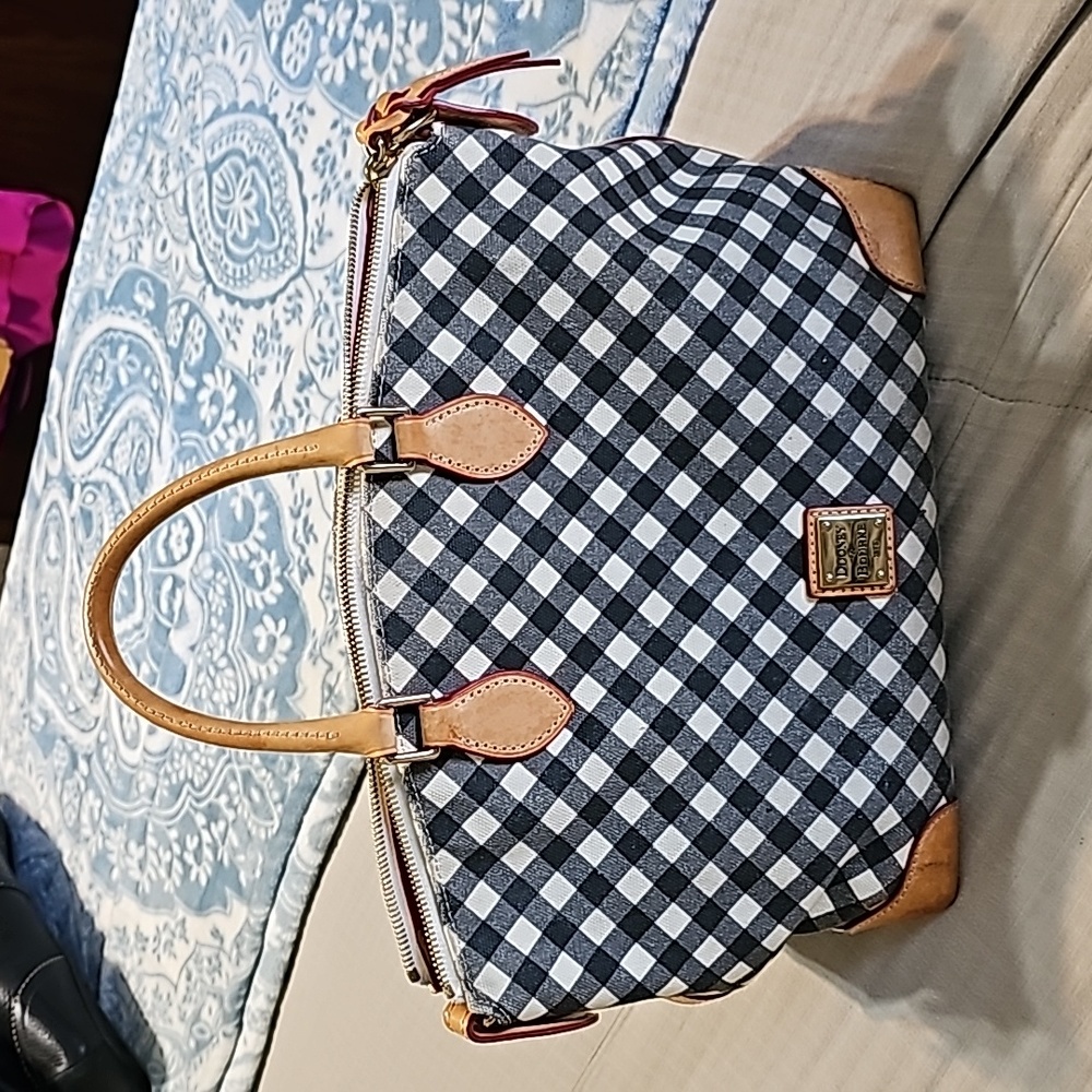 Gingham Coach Purse